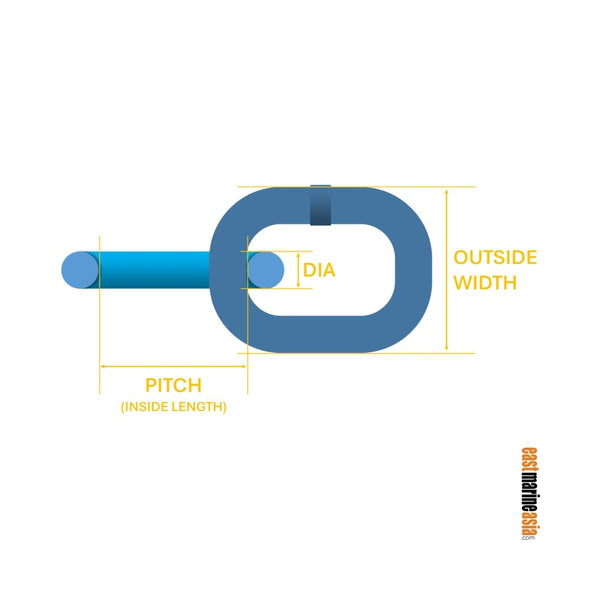 EM Chain G43 High Test BBB Windlass / Anchor Chain