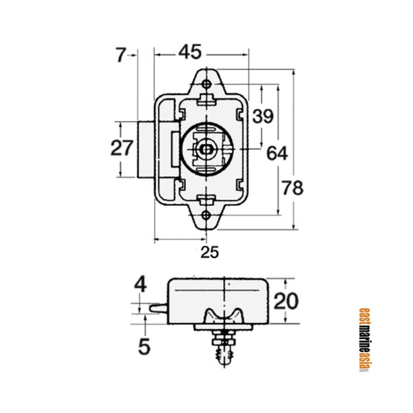 Spring Latch for Hatches and Cabinet Doors