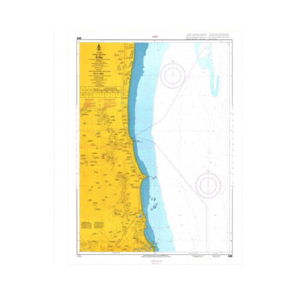 Marine Chart Thailand (Gulf of Thai - West) 246 Hua Hin