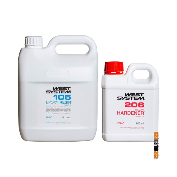 West System R105 Epoxy Resin with H206 Slow Hardener Kit
