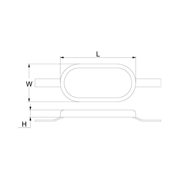 Martyr CM812125Z Weld-on Hull Anode - Zinc