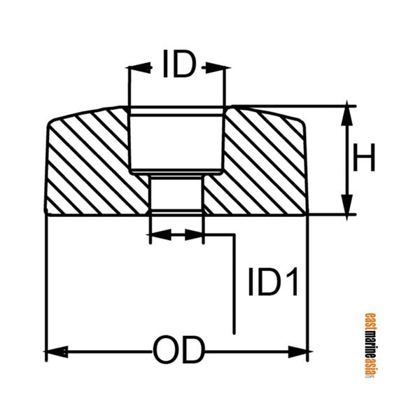 Martyr CMPNFF2Z Flexofold Propeller Anode - Zinc