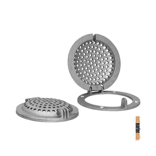 Groco RSC Series Aluminium Round Hull Strainer with Access Door