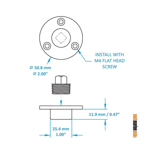 Groco TD Series Bronze Garboard Drains