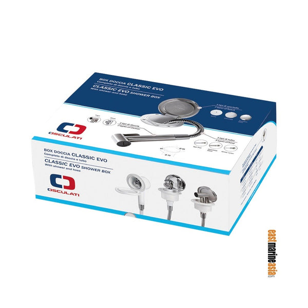 Osculati Classic Evo Shower Box with Mizar Push-Button Shower Head